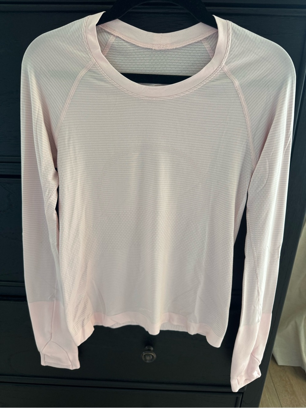 lululemon athletica Pale Pink Long Sleeve Performance Top